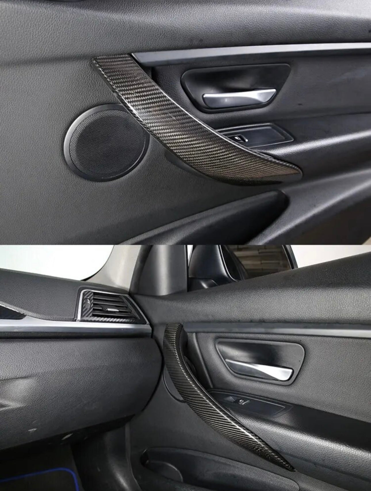 BMW 3 & 4 Series Real Carbon Fiber Interior Door Handle | F30 F32 F80 F82 M3 M4
