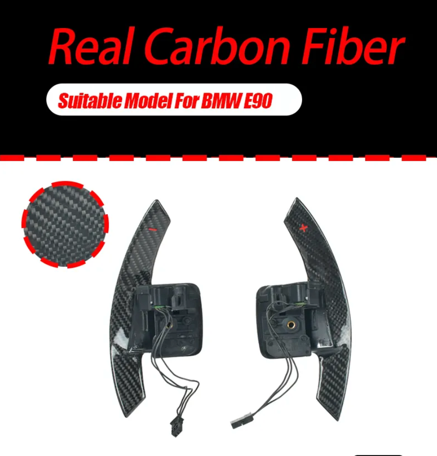 BMW Carbon Fiber Paddle Shifters (Wraith Style) | E90 E92