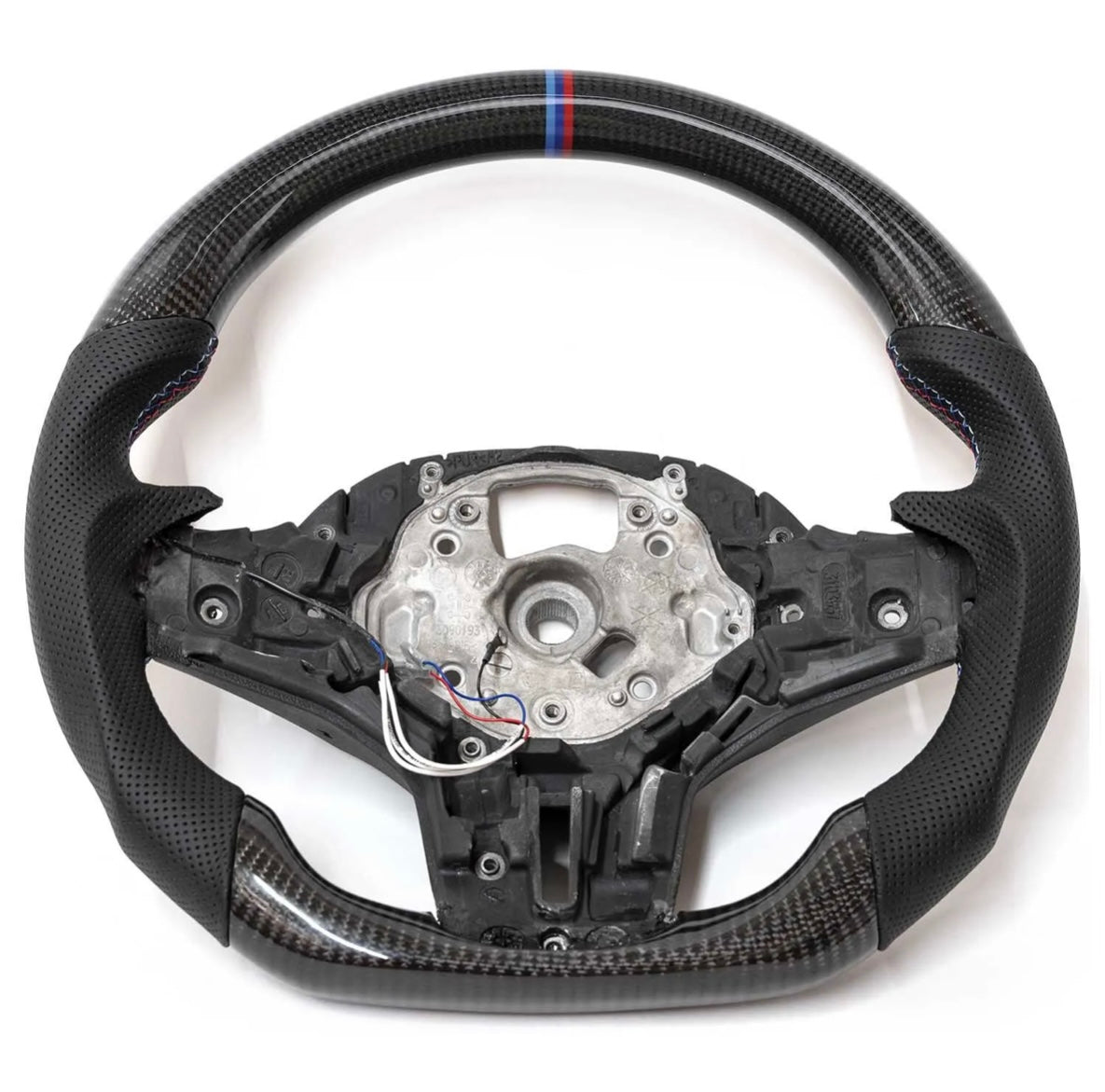 Custom BMW F90 G30  M5 Competition Carbon Fiber Flat Bottom Steering Wheel