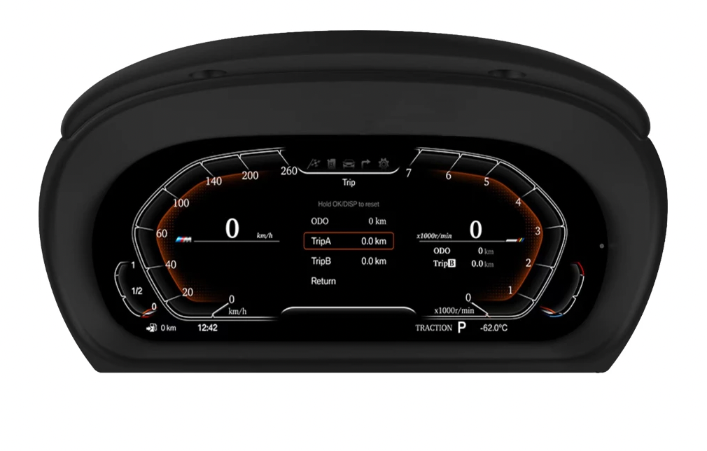 Panel de indicadores digitales de BMW